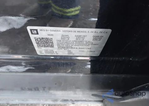 2020 Chevrolet Blazer Fwd 2Lt from USA, damaged, VIN 3GNKBCR43LS697792